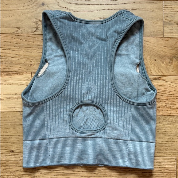 Smartwool Intraknit Crop Bra - Blue - Picture 3 of 6